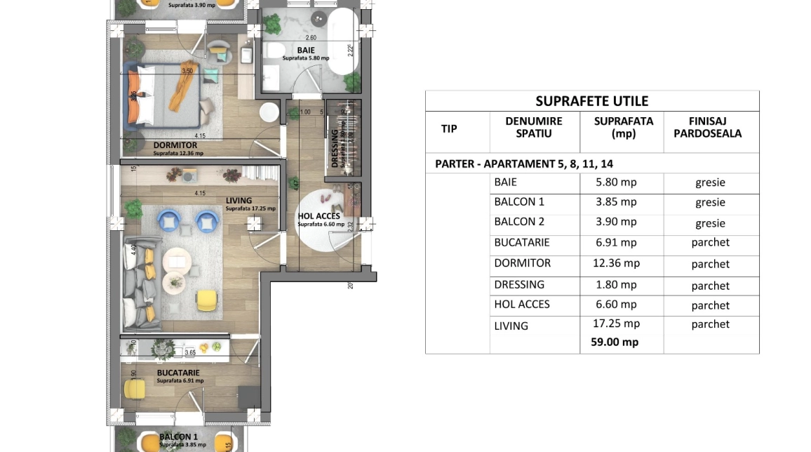 Imagine apartament