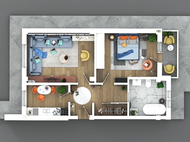 Apartament 2 camere - Visani