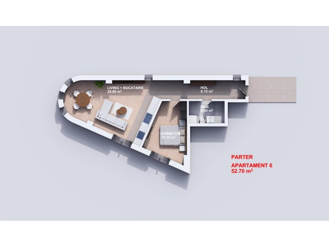 Apartament 2 camere - Visani
