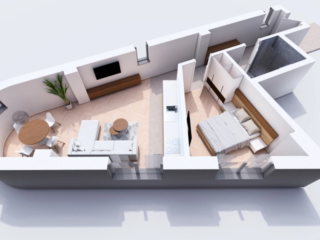 Apartament 2 camere - Visani