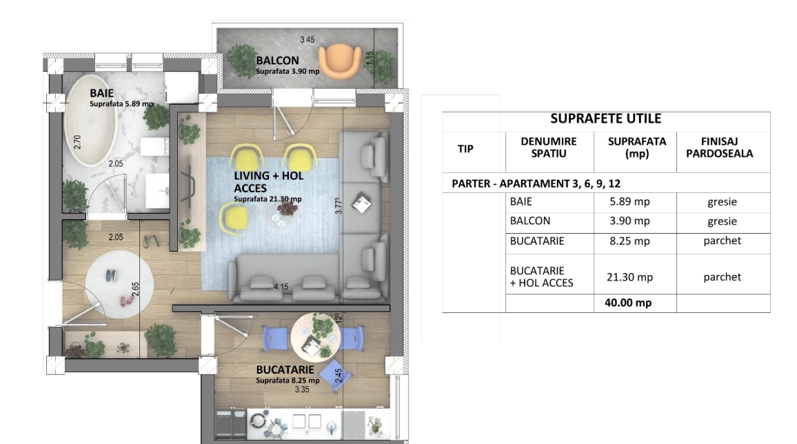 Imagine apartament