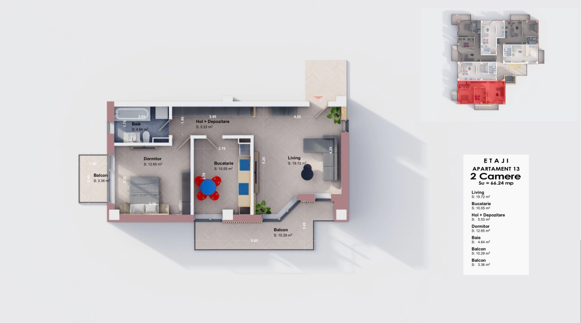 Imagine apartament