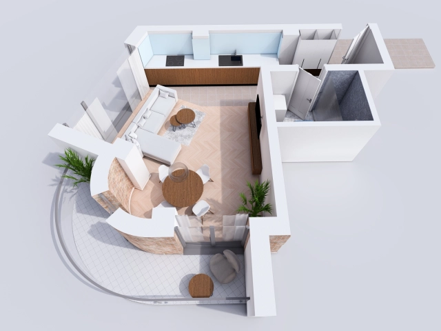 Apartament 1 camere - Visani