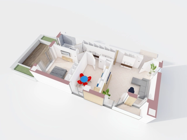 Apartament 2 camere - Bucium